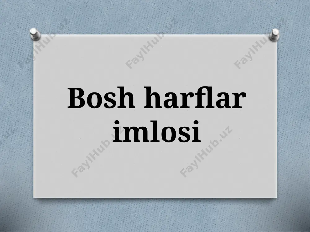 5-sinf. bosh harflar imlosi — PPTX