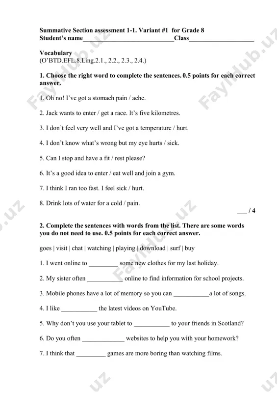 8_sinf_ingliz_tili_2_bsb_1_variant_@summativ_formativ_baholash — PDF