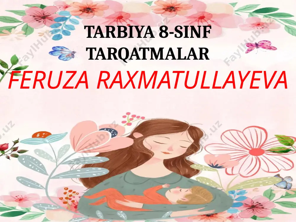 8-s tarqatma — PPTX
