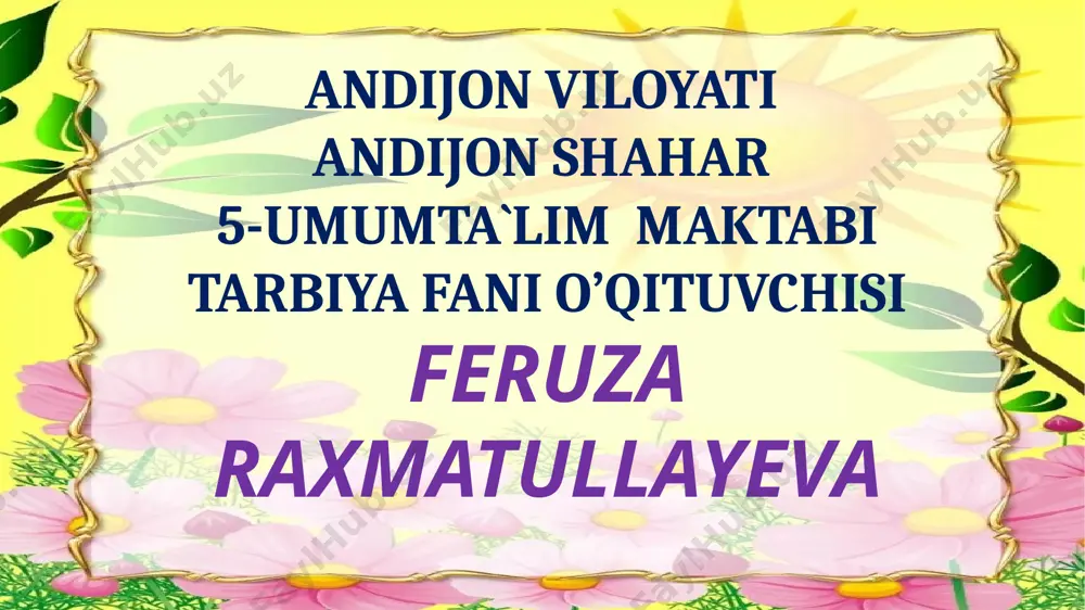 5.12 ezgu orzular ro'yobi — PPTX