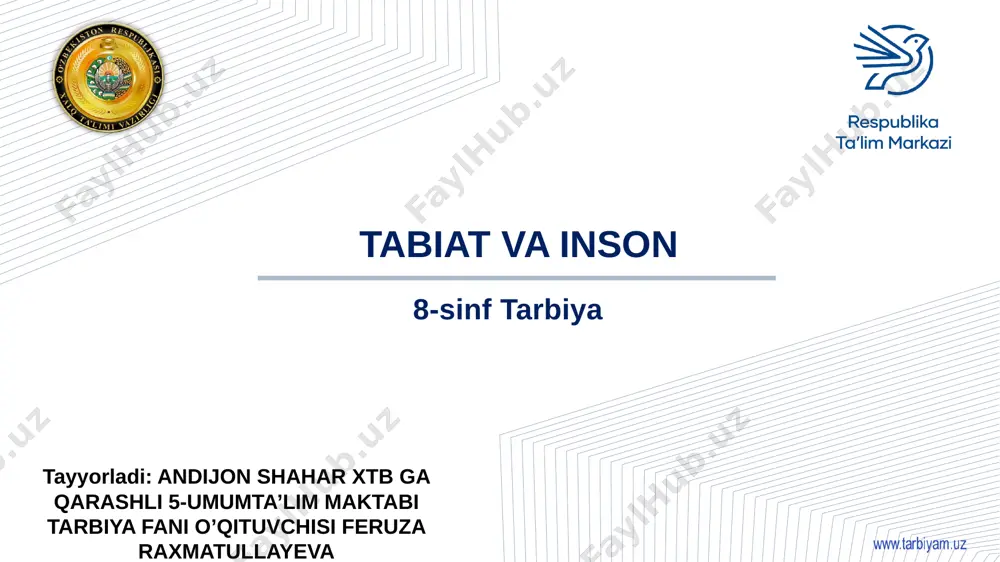 8-s tabiat va inson — PPTX