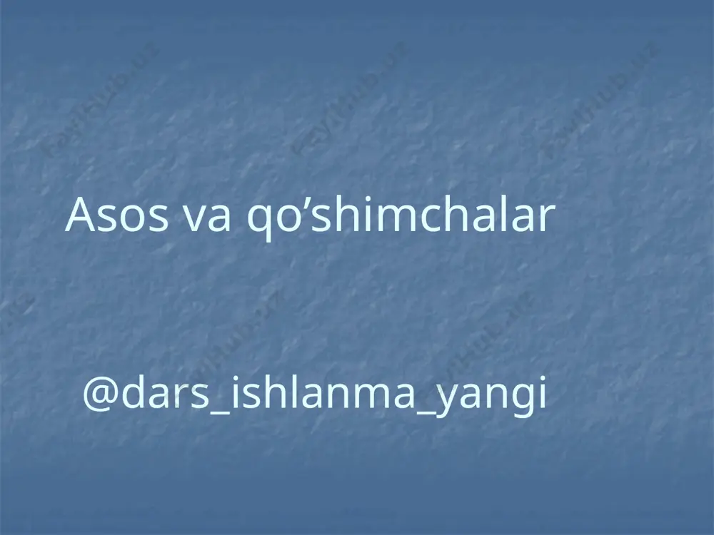 5-sinf ona tili 61.asos va qo‘shimchalar imlosi 1+ — PPTX
