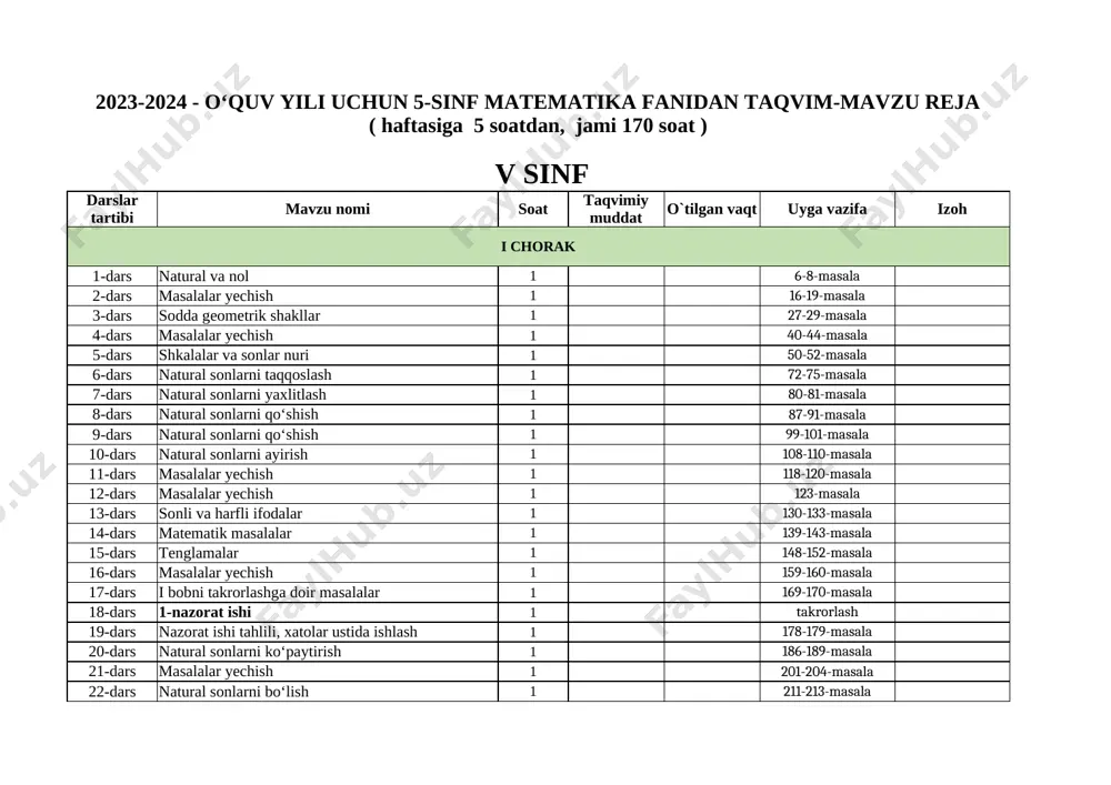 2023-2024. 5-sinf.matematika.ish_reja — XLSX