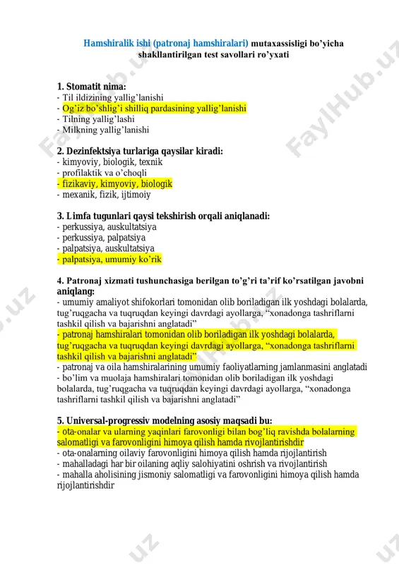 patronajlar @toifa_javoblari — PDF