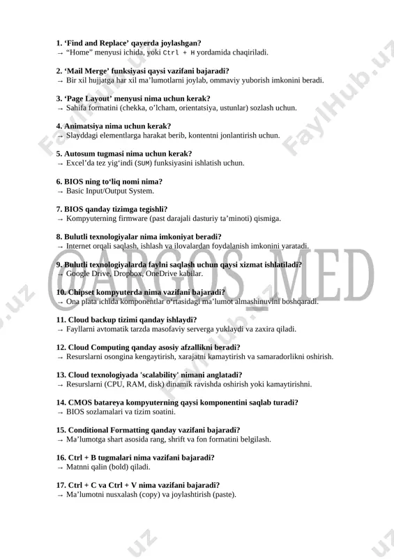 akt javoblari argos_med — DOCX