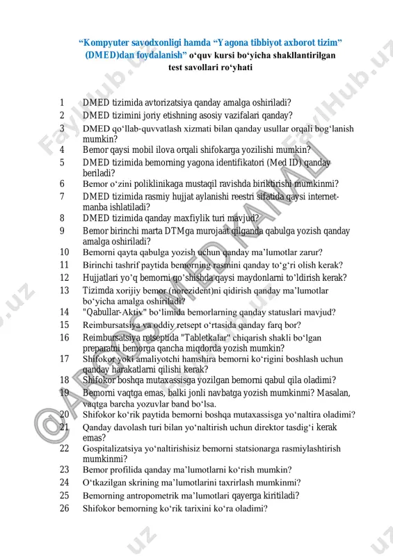 yangi dmed testi @argos_med — PDF