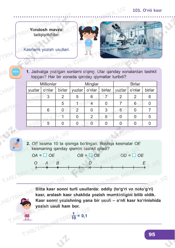 matematika 4 sinf darslik 101-105 — PDF