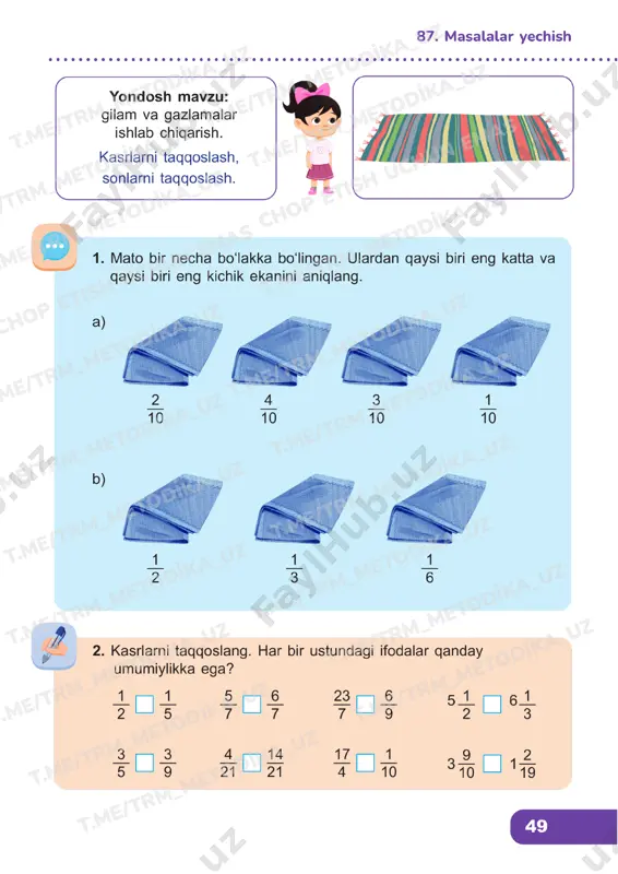 matematika 4 sinf darslik 87-91 — PDF