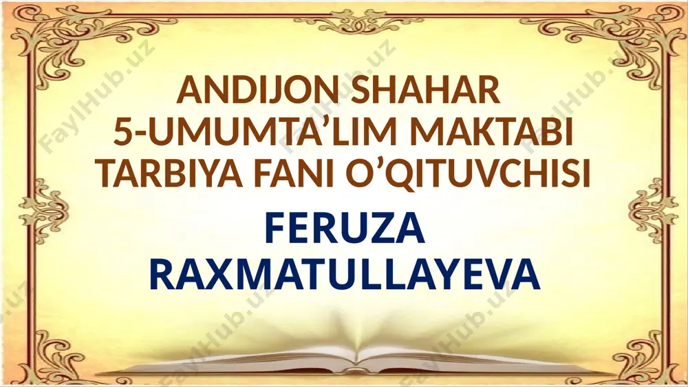 6.17 to'g'ri ovqatlanish — PPTX