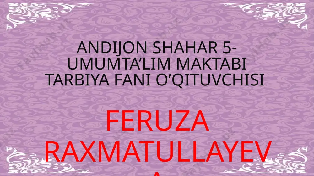 9.1 ulug'imsan vatanim — PPTX