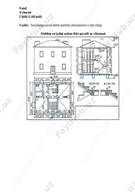 9-sinf chizmachilik 2-chsb @summativ_formativ_baholash — PDF