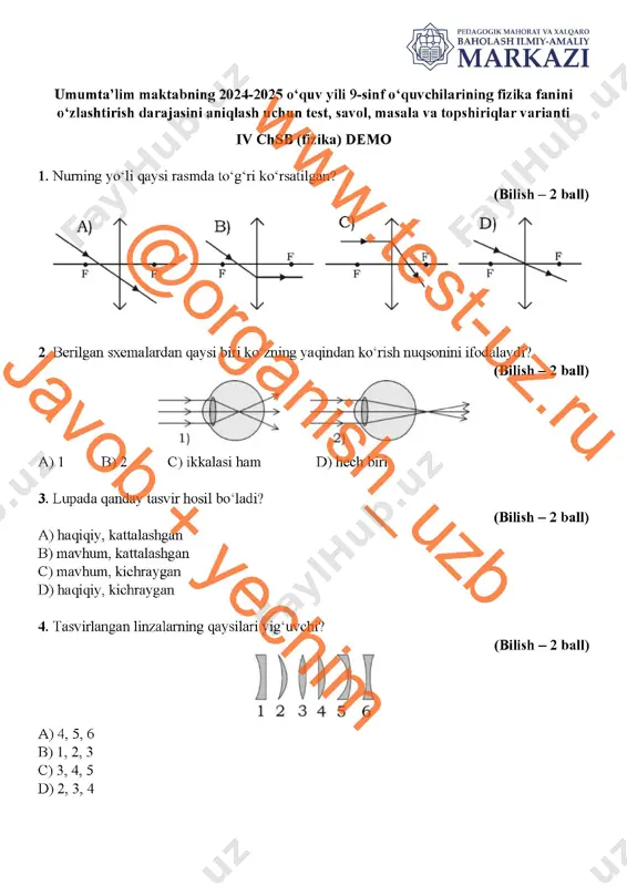 9 sinf fizika chsb-4 demo — PDF