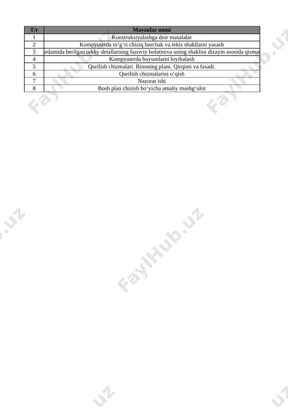 9-sinf chizmachilik 4-chorak @e_baza_ishreja — XLSX