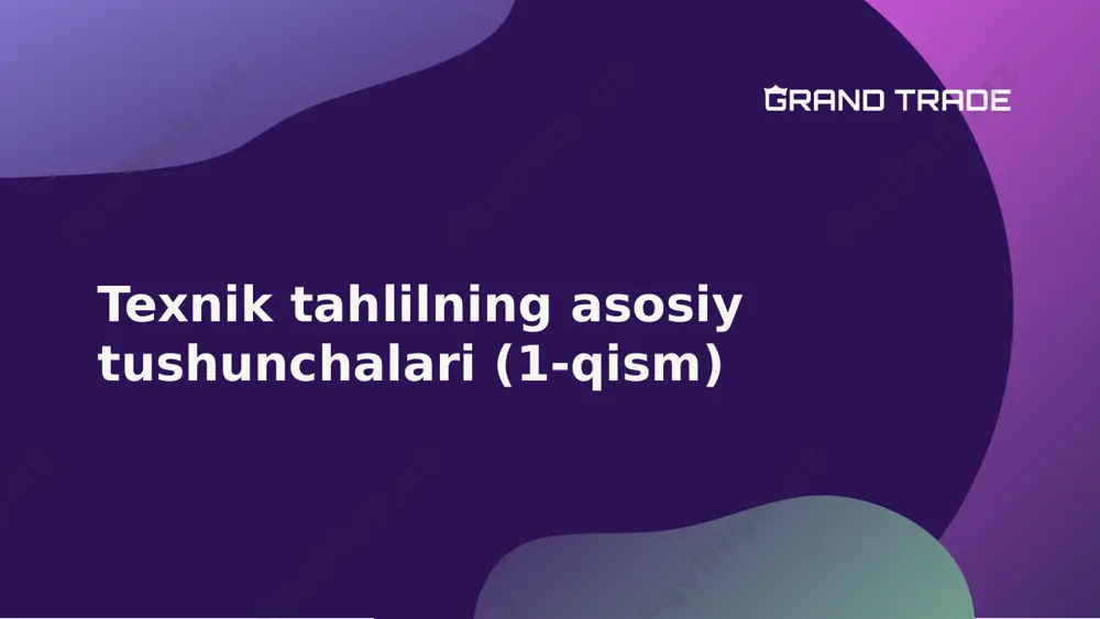 texnik tahlilning asosiy tushunchalari (1-qism) (1) (1) — PDF