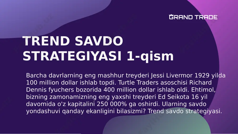 trend savdo strategiyasi 1-qism 51378 — PDF