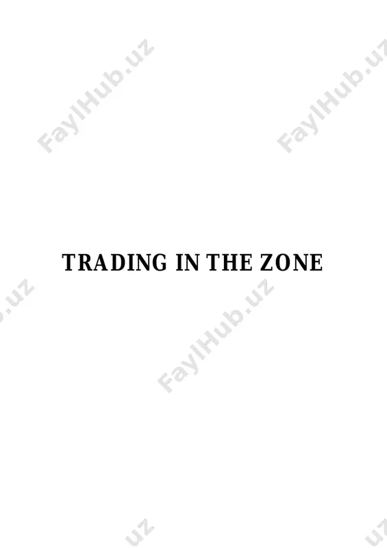 trading in the zone - mark douglas (1) — PDF