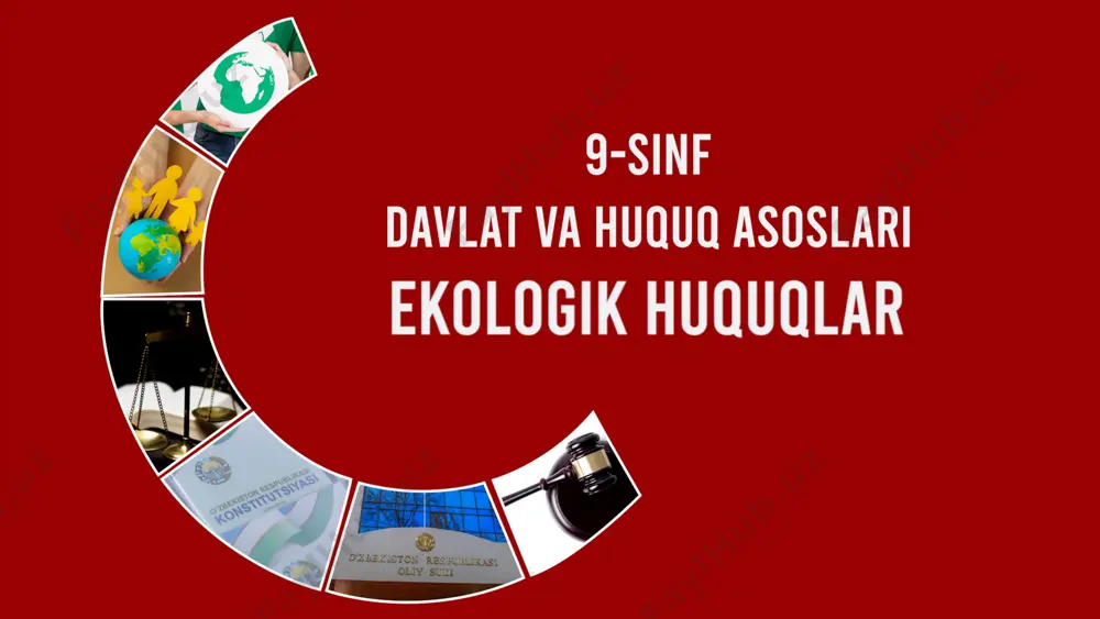 9-sinf. 18. ekologik huquq — PPTX