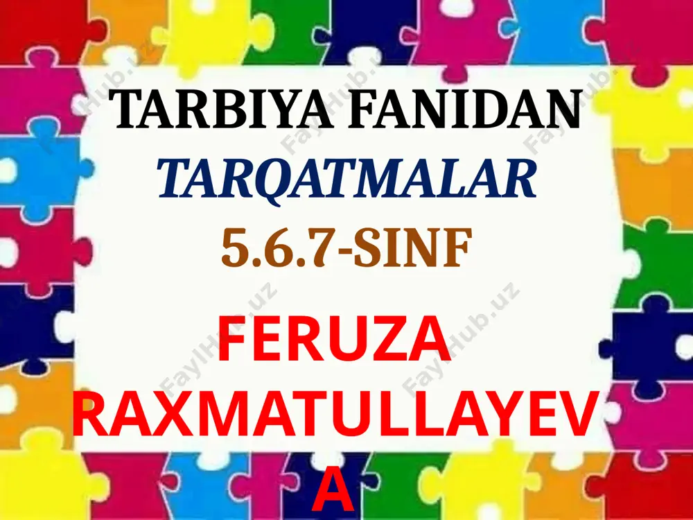 9-s tarqatma — PPTX