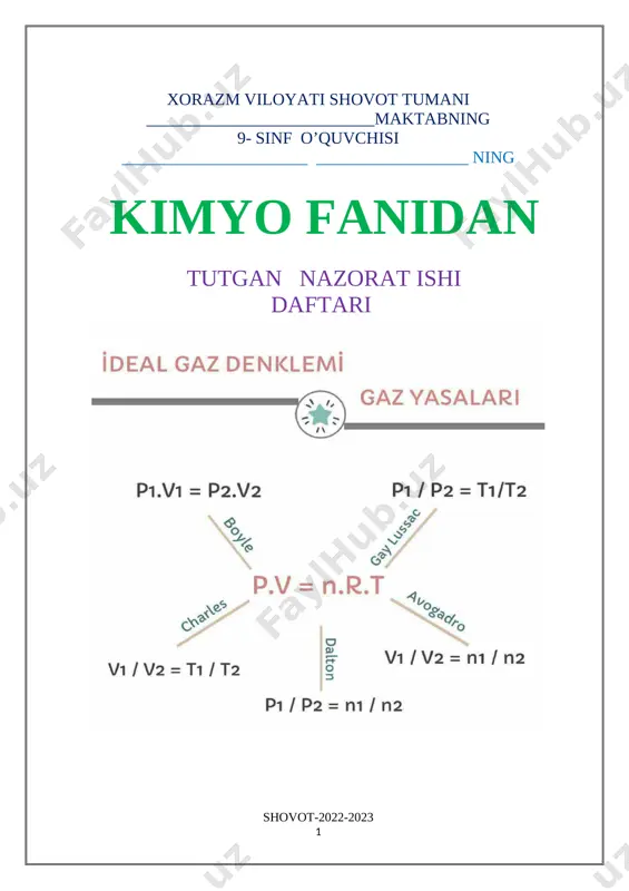 9-sinf nazarat daftar 2022 — DOCX