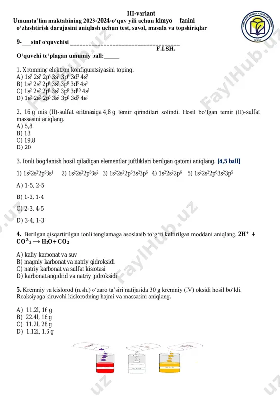 9-sinf-kimyo-3-v — PDF