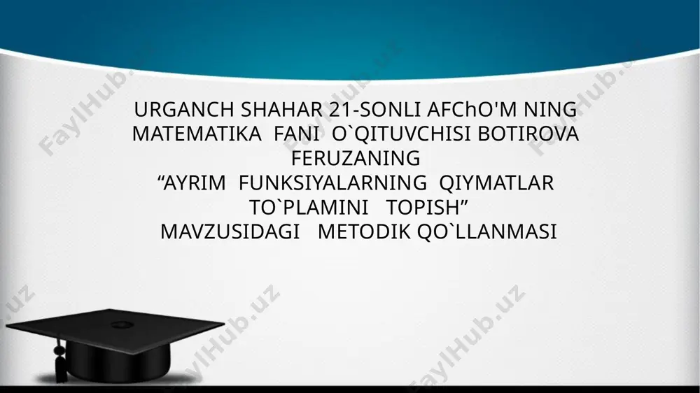 qiymatlar to`plami1 — PPTX