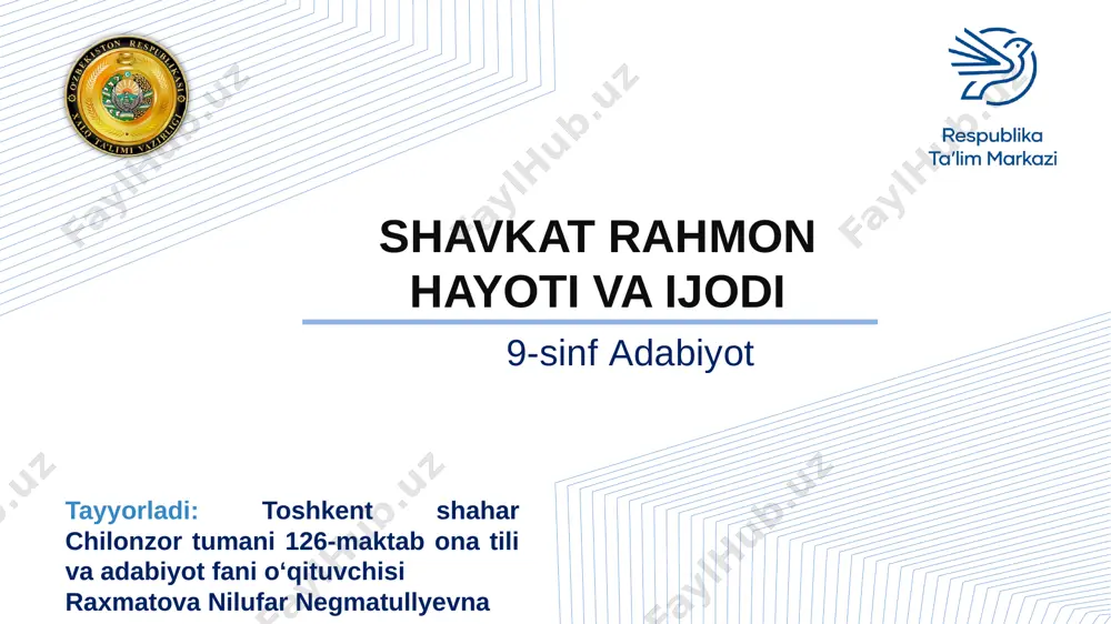 sh.rahmon slayd — PPTX
