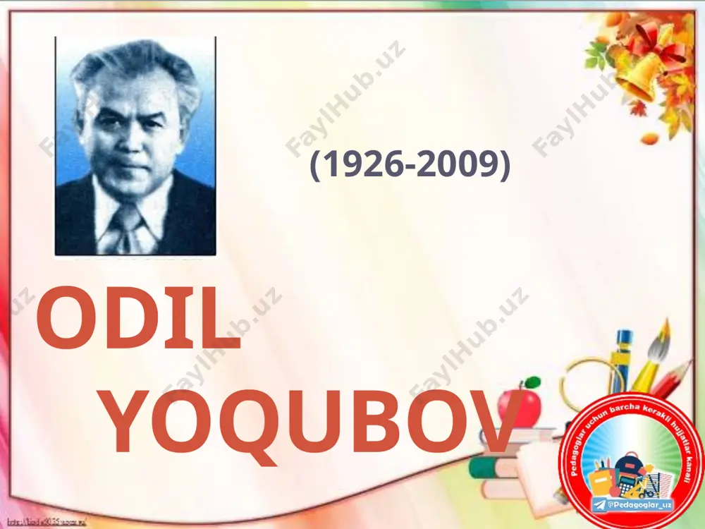 11. odil yoqubov. ulug`bek xazinasi — PPTX