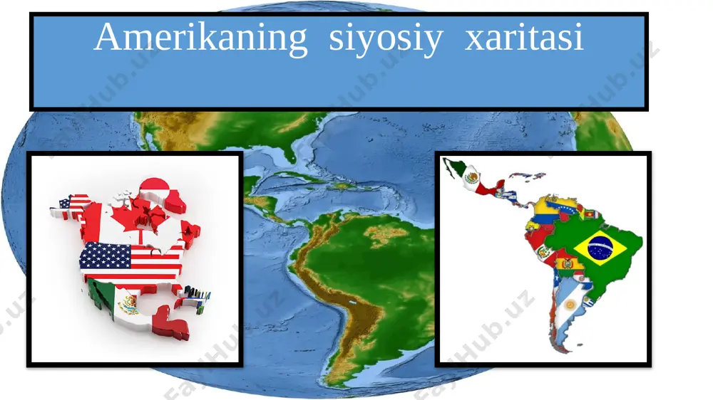 9-sinf geografiya 47.amerikaning siyosiy xaritasi+ — PPTX