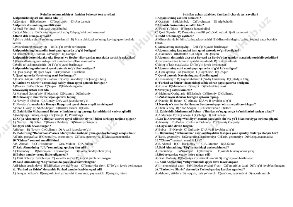 9 1-chorak — DOCX