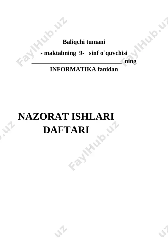 9-sinf info ni 2020 — DOCX