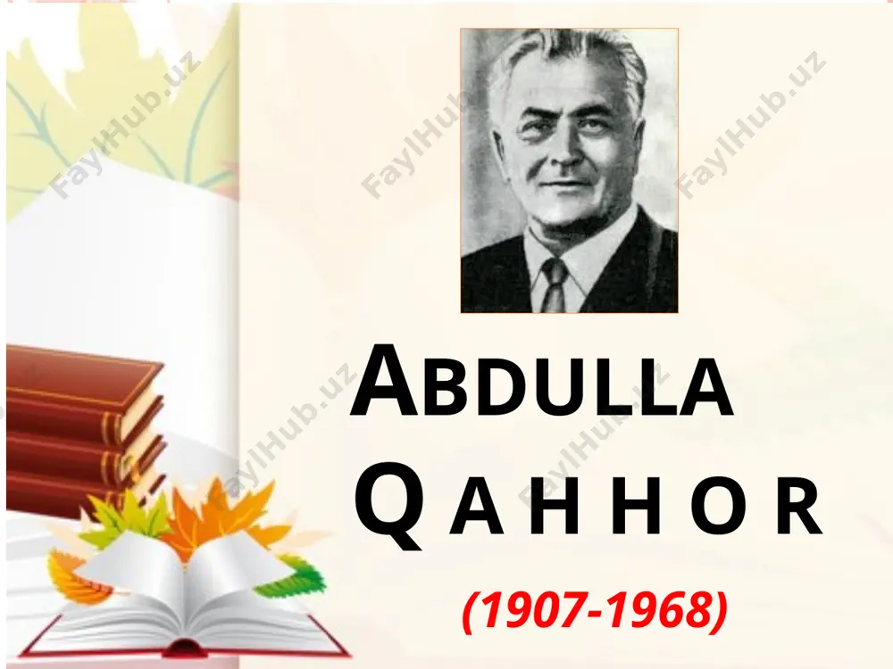 17. abdulla qahhor. dahshat, o`g`ri — PPTX
