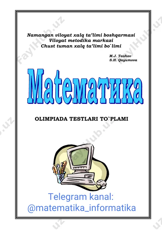 9-10-11-sinflar olimpiada test savollari — PDF