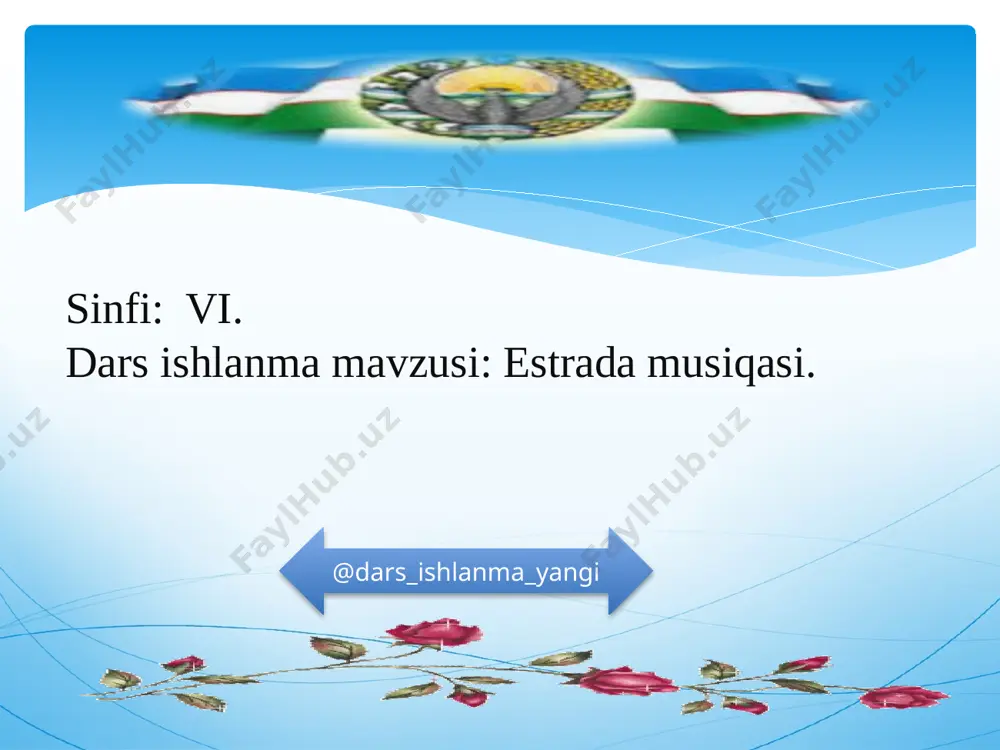 6_sinf_musiqa_14_estrada_musiqa_b_zokirov_“yalla”_guruhi_1+ — PPTX