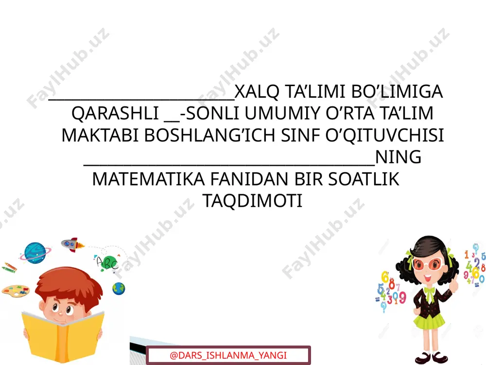 6-sinf matematika 27-28.sonning qismini topish+ — PPTX