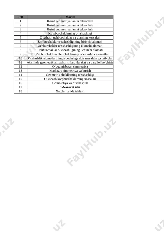 9-sinf geometriya 1-chorak @e_baza_ishreja — XLSX
