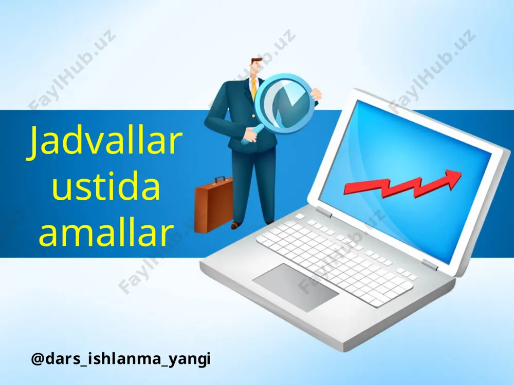 6-sinf informatika 24.wordda jadvallar ustida amallar+ — PPTX