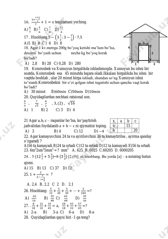 6.matematika( ratsional sonlar va ular ustida amallar) — PDF