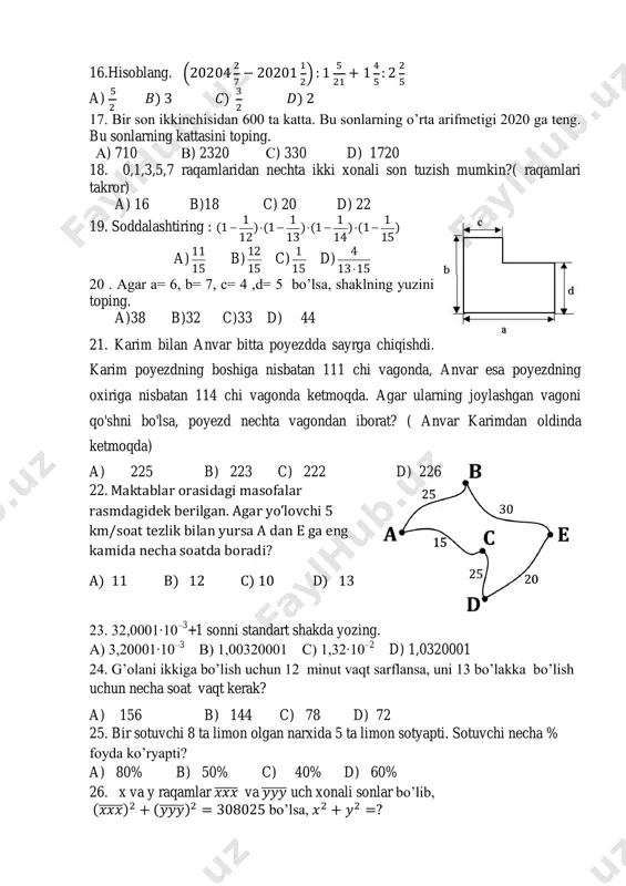 5.matematika( ratsional sonlar va ular ustida amallar) — PDF