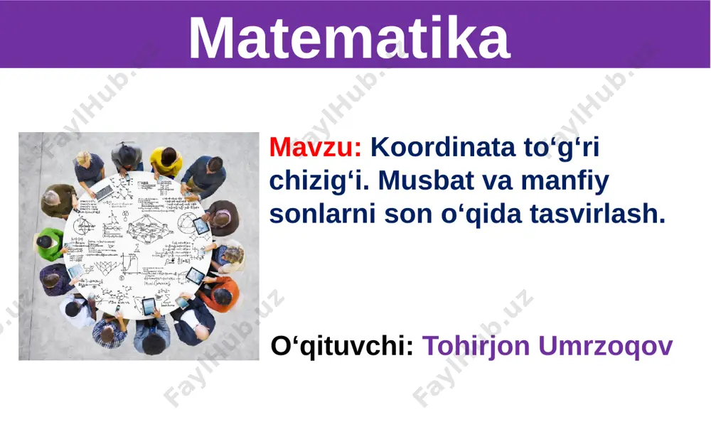 6-sinf ochiq dars fan oyligi — PPTX