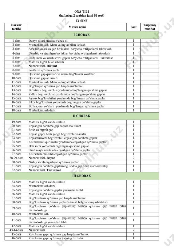 9-sinf ona tili — PDF