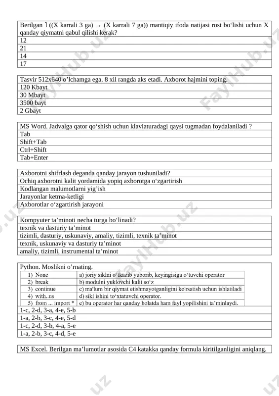 4-baza_savollar_2022 — DOCX
