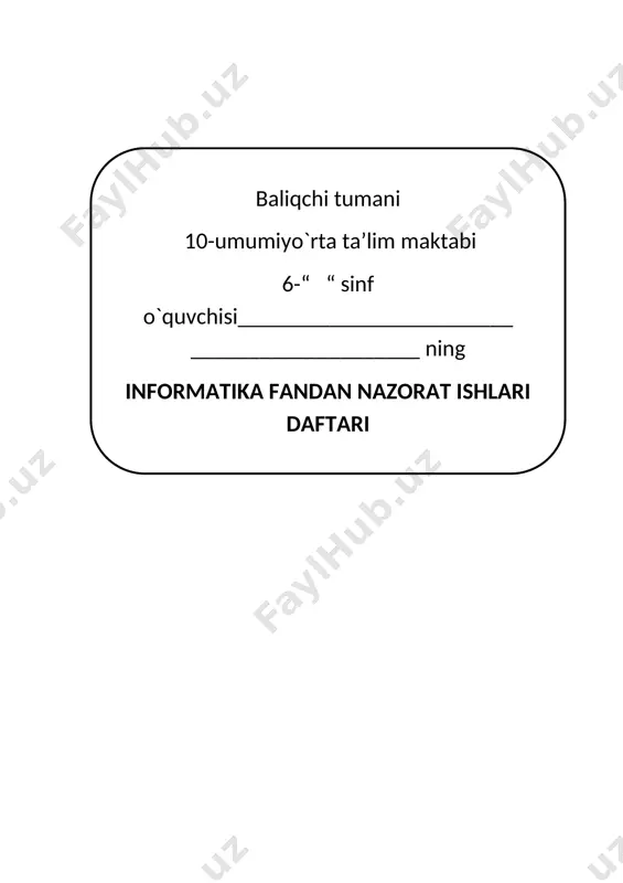 6-sinf info ni — DOCX
