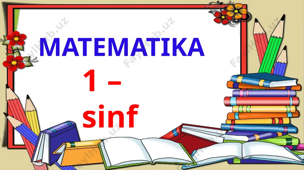 1-sinf matem 93-mavzu — PPTX