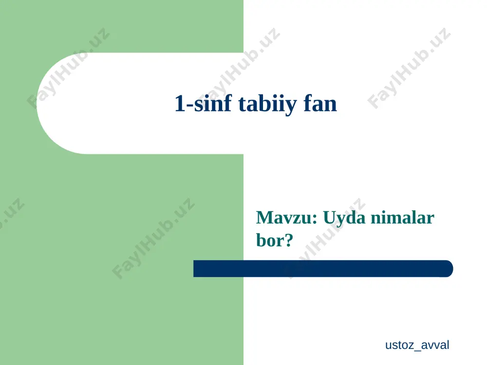 1-sinf tabiiy fan 18-dars — PPTX