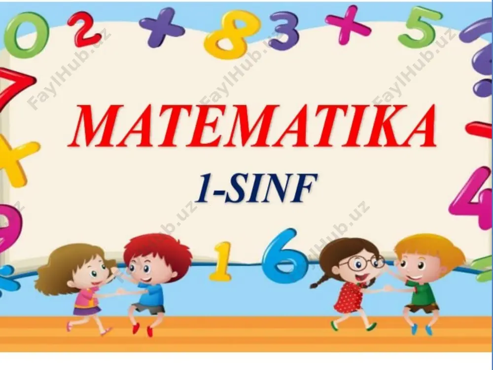 1-sinf matematika 89-dars — PPTX