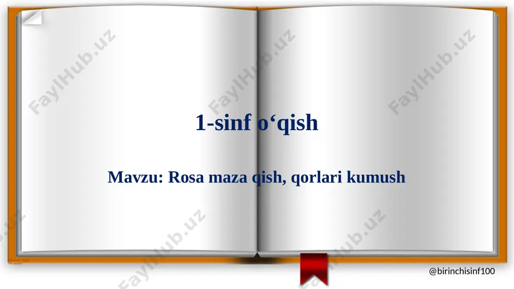 1_sinf_o‘qish_rosa_maza_qish,_qorlari_kumush_@birinchisinf100 — PPTX