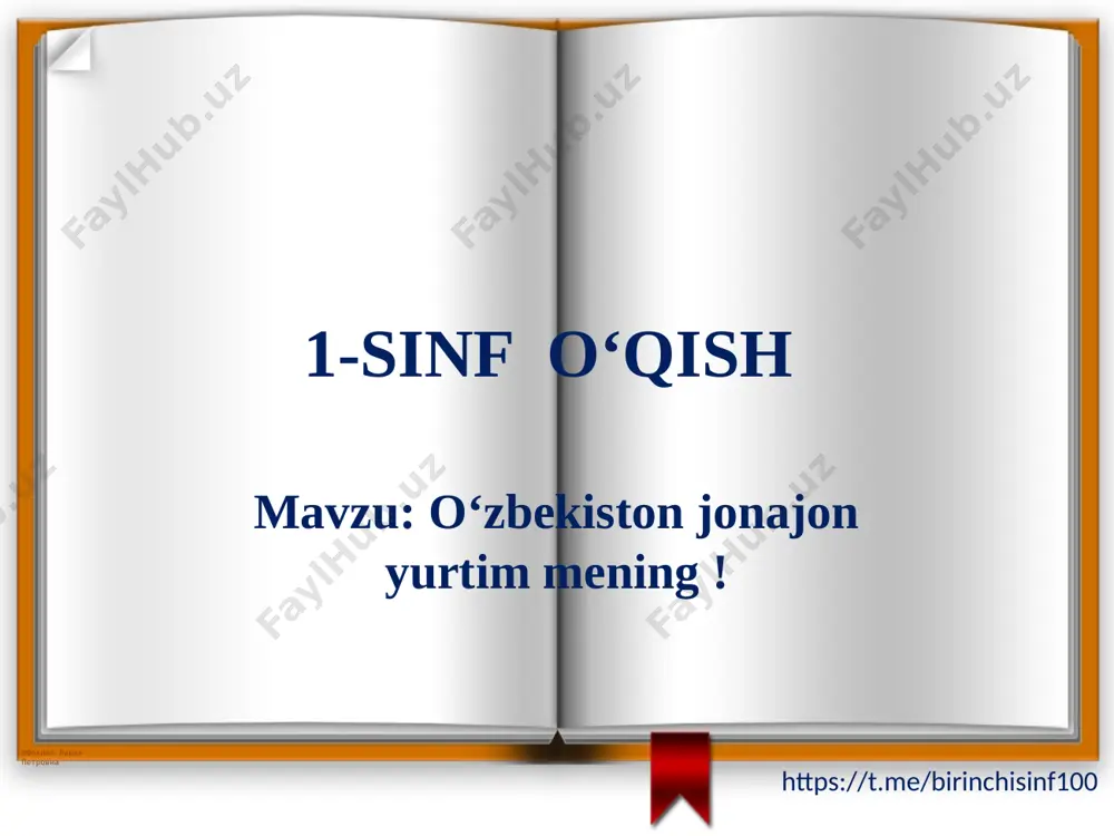 1-sinf o'qish 6-dars — PPTX