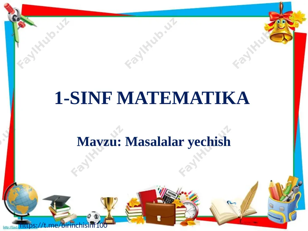 1-sinf matematika 79-mavzu — PPTX