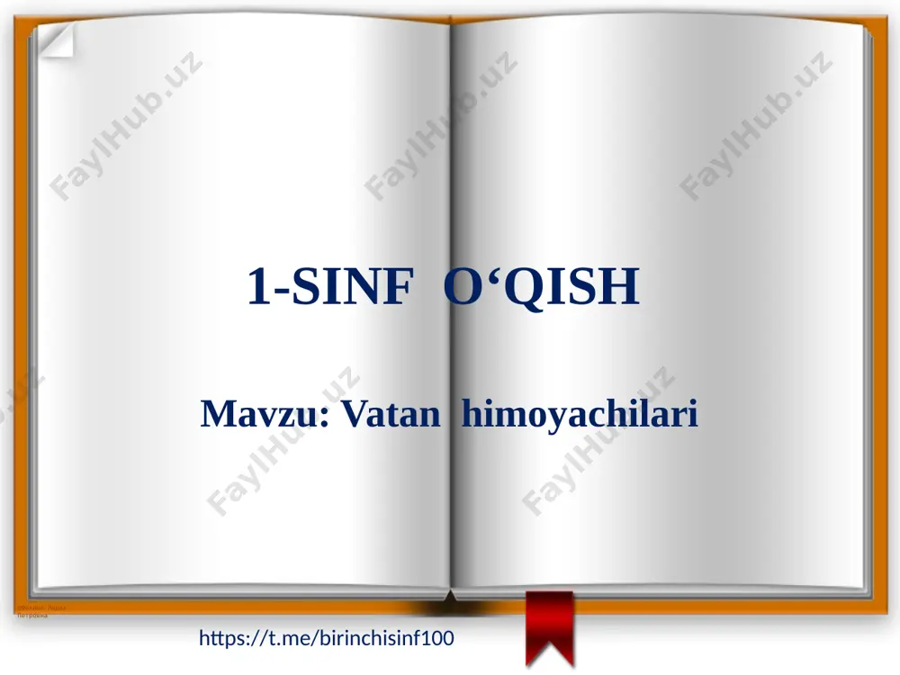1-sinf o‘qish 4-dars — PPTX