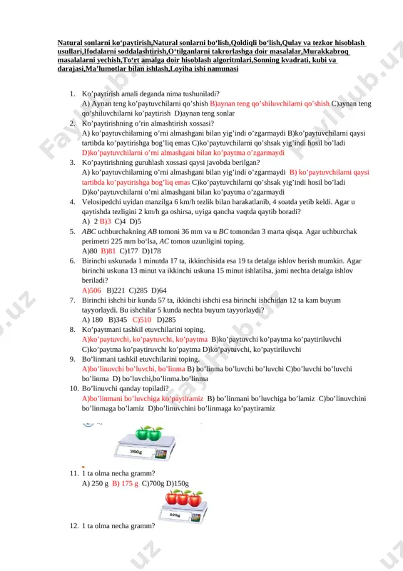 5 sinf 2 bob — DOCX